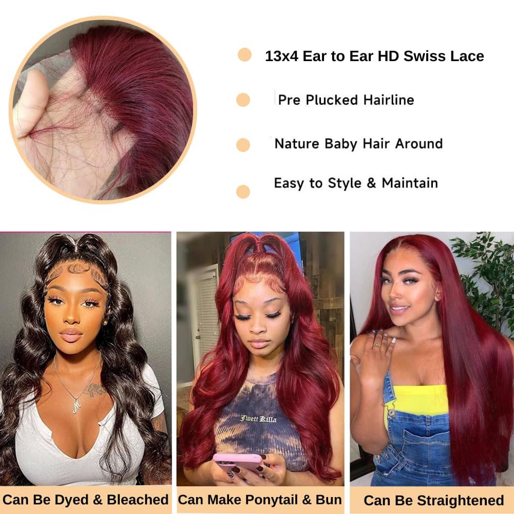 ✨ WIG SALE! ✨ Buy two or more and get 15% OFF! 💥 Body Wave Human Hair Lace Front Wig