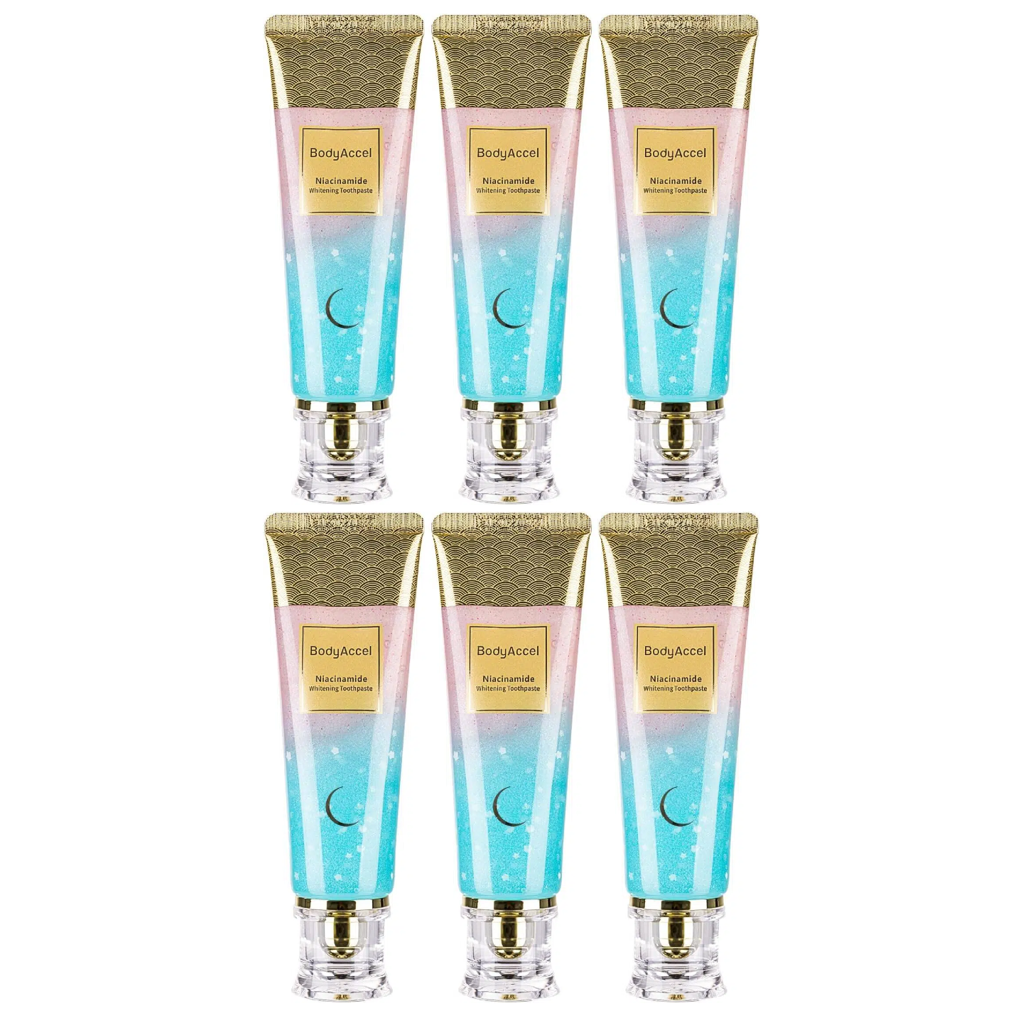 Niacinamide Whitening Toothpaste – Natural Whitening Toothpaste with Niacinamide, Gentle Formula for Brighter Teeth & Fresh Breath, 3-Pack