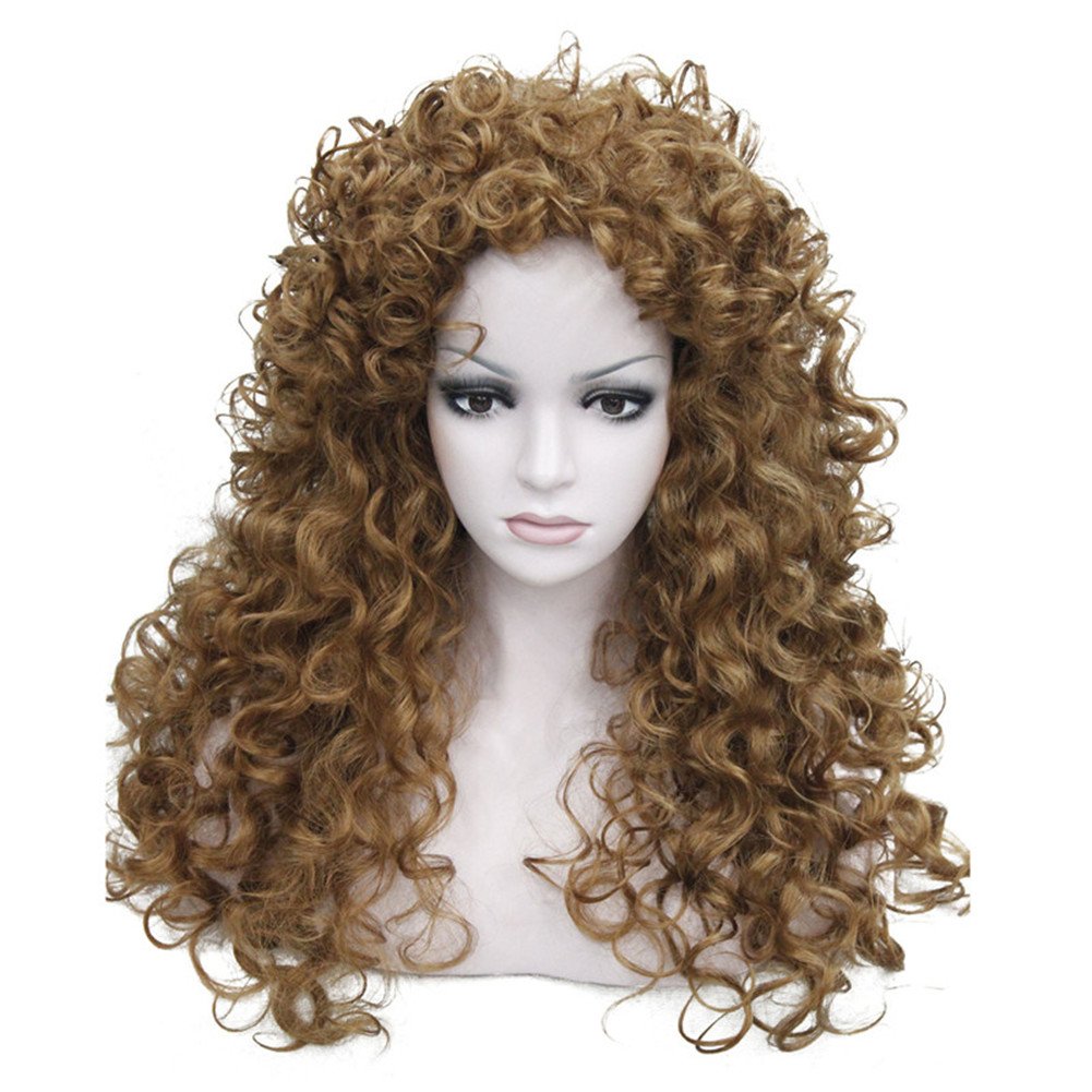 Long Curly Wig Synthetic Hair Heat Resistant Cosplay Women Wigs