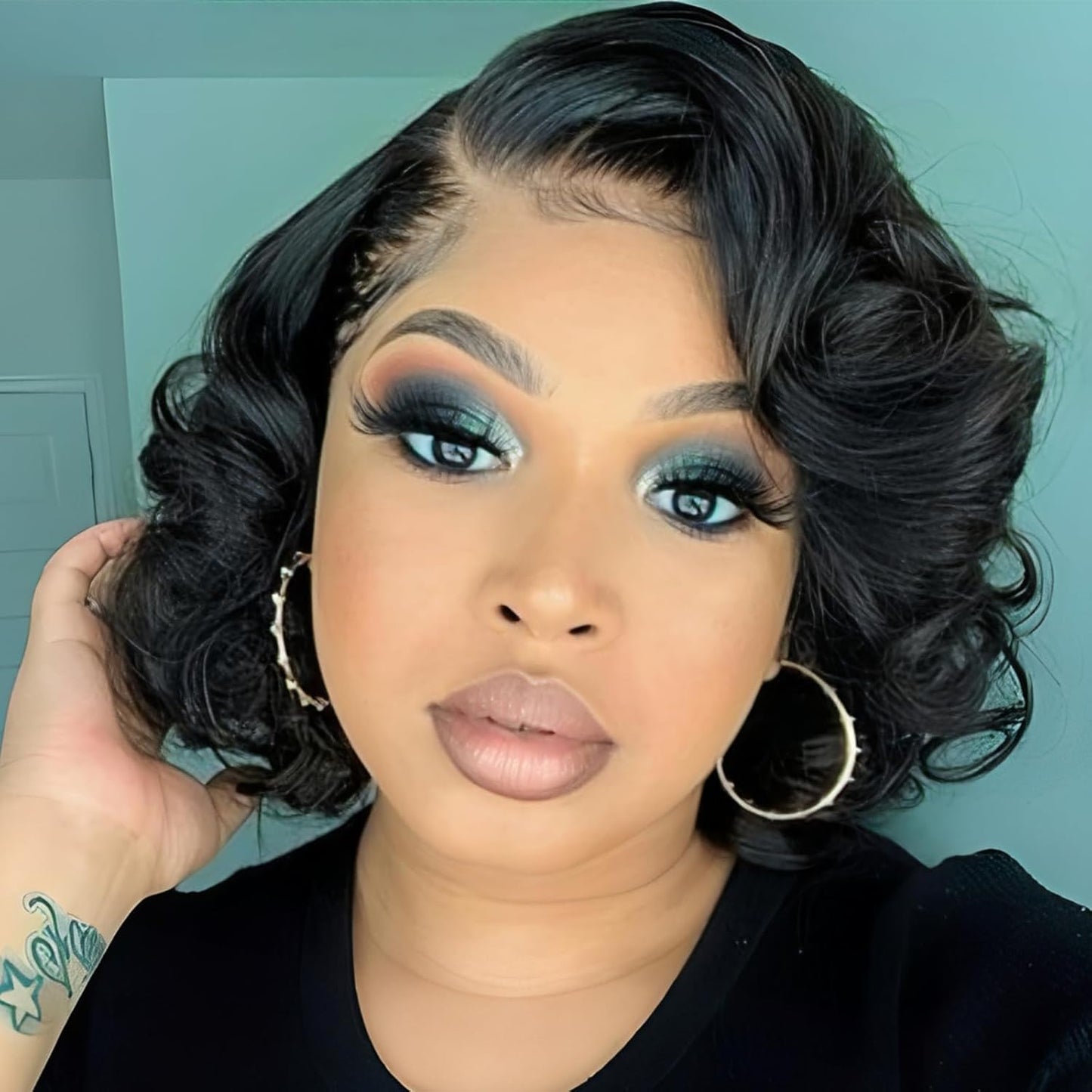 Glueless Body Wave Short Bob Wigs Human Hair Wig