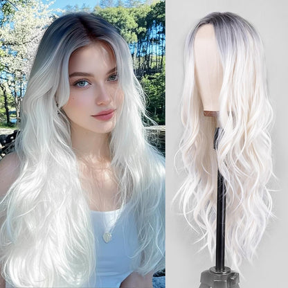 ✨ WIG SALE! ✨Buy two or more and get 15% OFF! 💥 26 Inch Middle Part Curly Wavy Wig