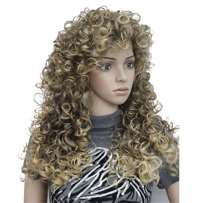 Long Curly Wig Synthetic Hair Heat Resistant Cosplay Women Wigs