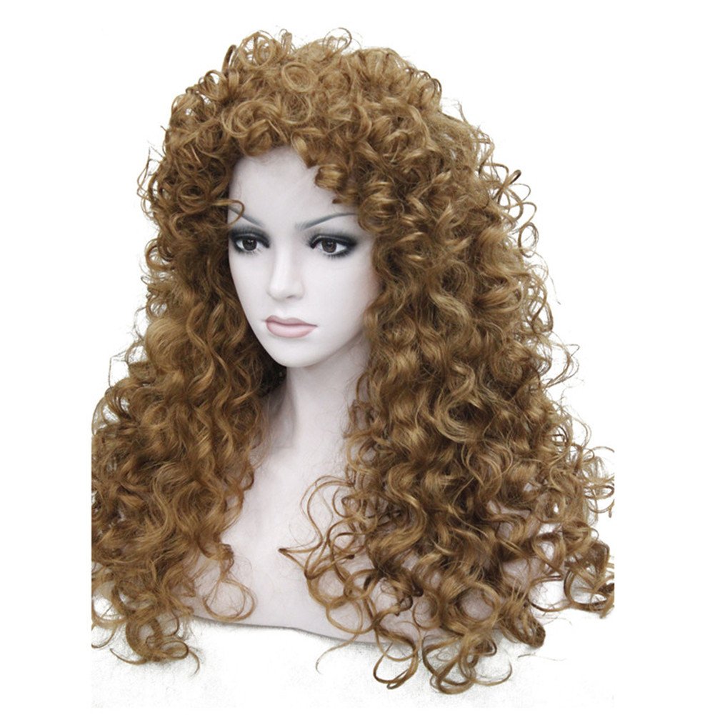 Long Curly Wig Synthetic Hair Heat Resistant Cosplay Women Wigs