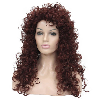 Long Curly Wig Synthetic Hair Heat Resistant Cosplay Women Wigs