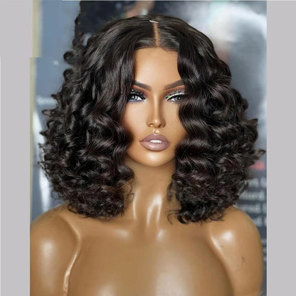 Short Deep Wave Brazilian Remy Human Hair Wigs