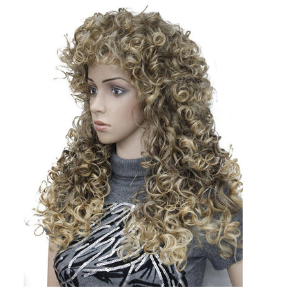 Long Curly Wig Synthetic Hair Heat Resistant Cosplay Women Wigs