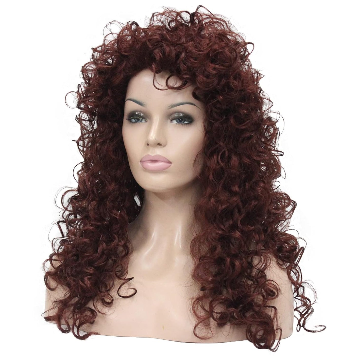 Long Curly Wig Synthetic Hair Heat Resistant Cosplay Women Wigs