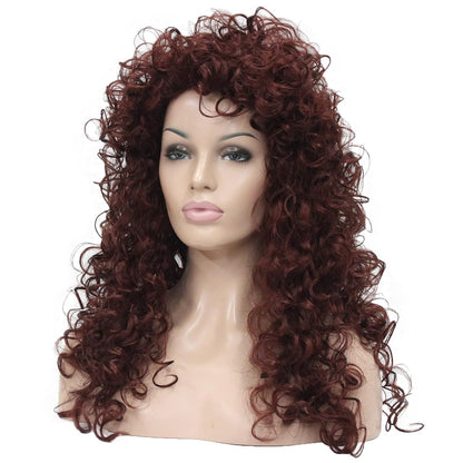 Long Curly Wig Synthetic Hair Heat Resistant Cosplay Women Wigs