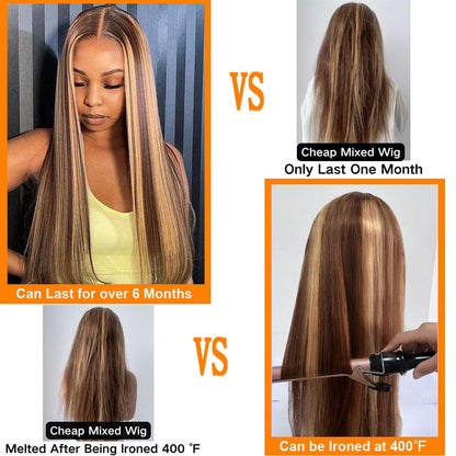 ✨ WIG SALE! ✨Buy two or more and get 15% OFF! 💥 Glueless Lace Front Straight Human Hair Wig