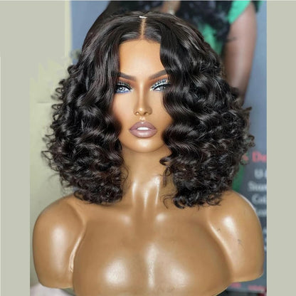 Short Deep Wave Brazilian Remy Human Hair Wigs