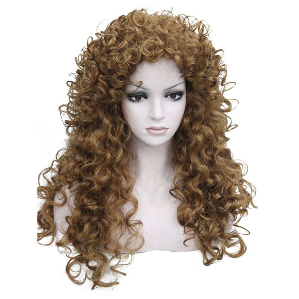 Long Curly Wig Synthetic Hair Heat Resistant Cosplay Women Wigs