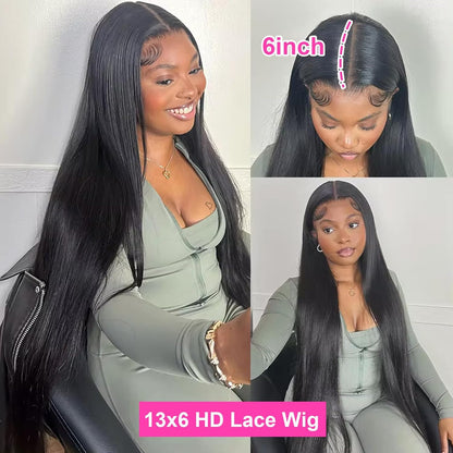 ✨ WIG SALE! ✨Buy two or more and get 15% OFF! 💥 Glueless Lace Front Straight Human Hair Wig