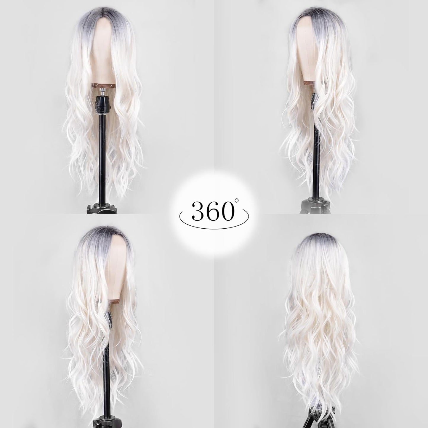 ✨ WIG SALE! ✨Buy two or more and get 15% OFF! 💥 26 Inch Middle Part Curly Wavy Wig