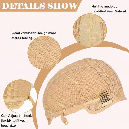 Long Ombre Wavy Wig for Women 26 Inch Middle Part Curly Wavy Wig