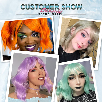 ✨ WIG SALE! ✨Buy two or more and get 15% OFF! 💥 Short Bob Loose Wavy Wig