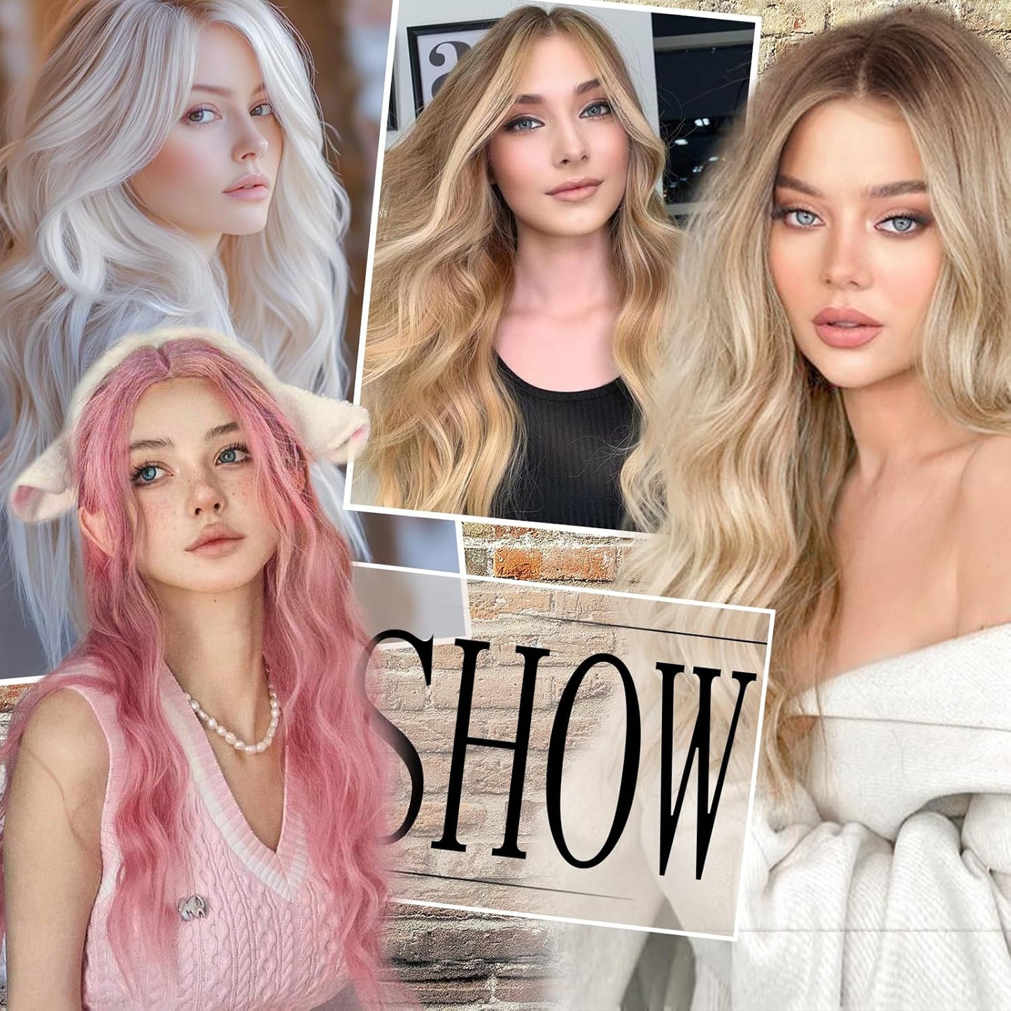 ✨ WIG SALE! ✨Buy two or more and get 15% OFF! 💥 26 Inch Middle Part Curly Wavy Wig