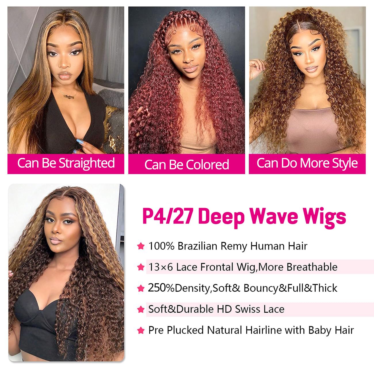 ✨ WIG SALE! ✨Buy two or more and get 15% OFF! 💥 Wear-and-Go Glueless curls Wig