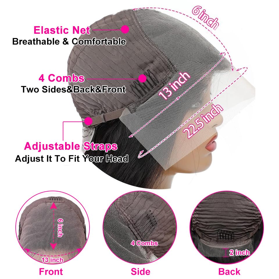 ✨ WIG SALE! ✨Buy two or more and get 15% OFF! 💥 Glueless Lace Front Straight Human Hair Wig