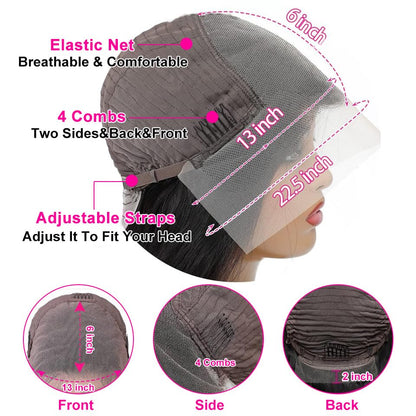 ✨ WIG SALE! ✨Buy two or more and get 15% OFF! 💥 Glueless Lace Front Straight Human Hair Wig