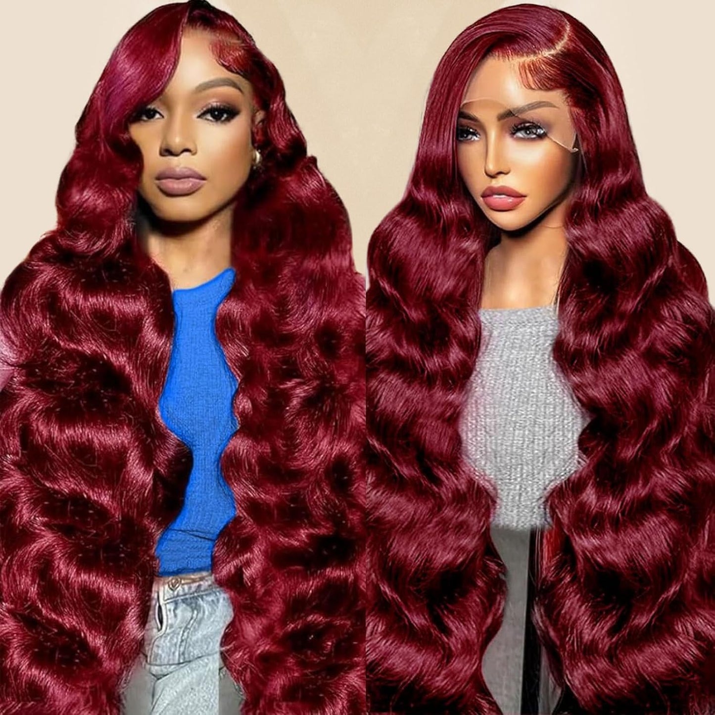 ✨ WIG SALE! ✨ Buy two or more and get 15% OFF! 💥 Body Wave Human Hair Lace Front Wig