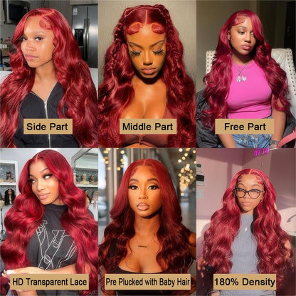 ✨ WIG SALE! ✨ Buy two or more and get 15% OFF! 💥 Body Wave Human Hair Lace Front Wig