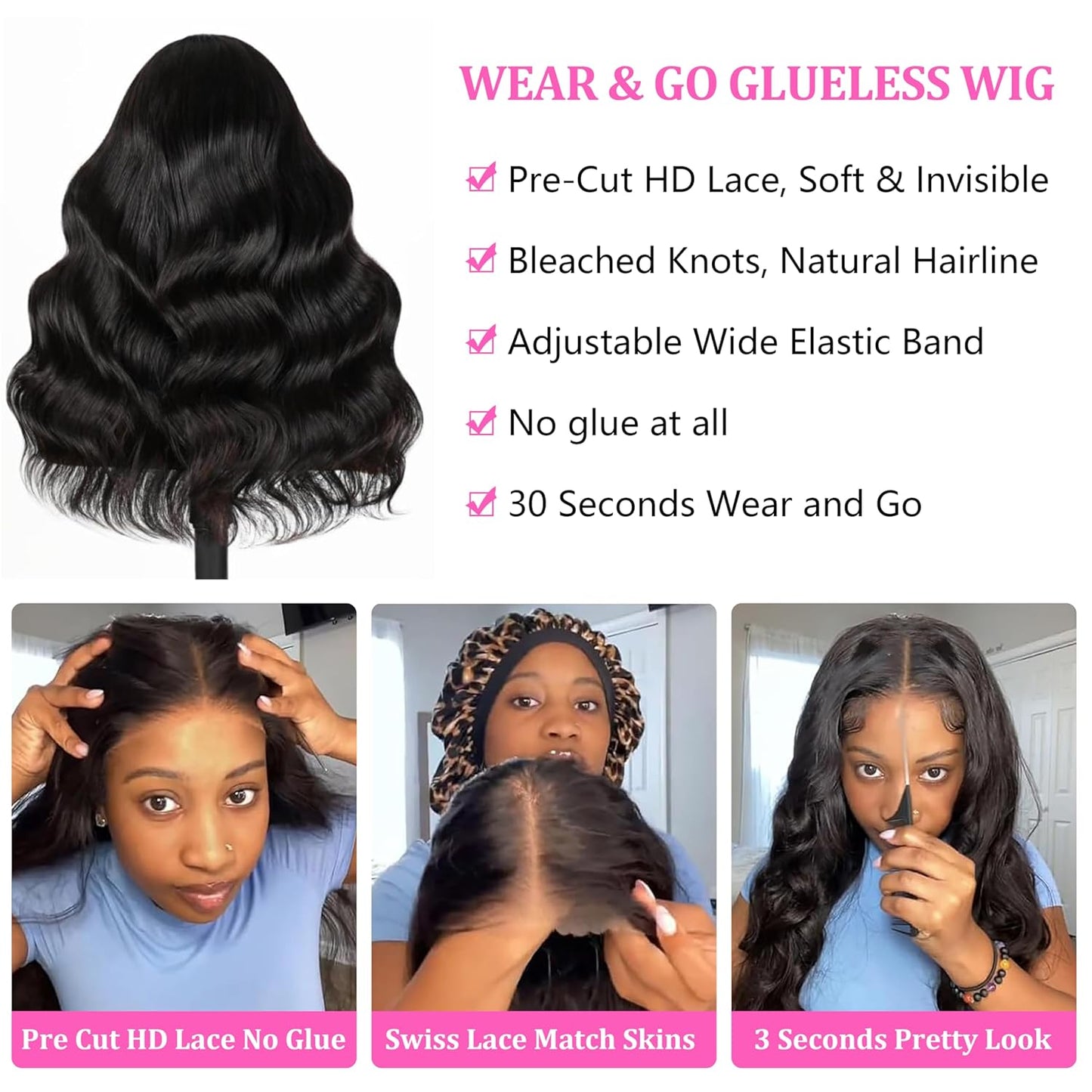 ✨ WIG SALE! ✨ Buy two or more and get 15% OFF! 💥 Wear & Go 7x5 Glueless Wig