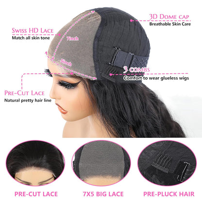 ✨ WIG SALE! ✨ Buy two or more and get 15% OFF! 💥 Wear & Go 7x5 Glueless Wig